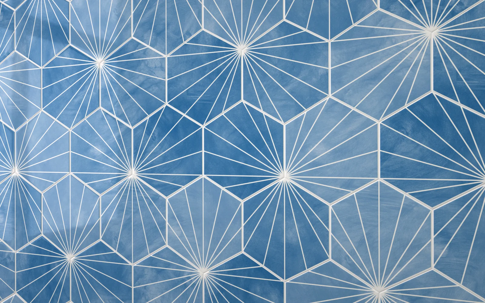Sample: Hexagon Patterned Blue